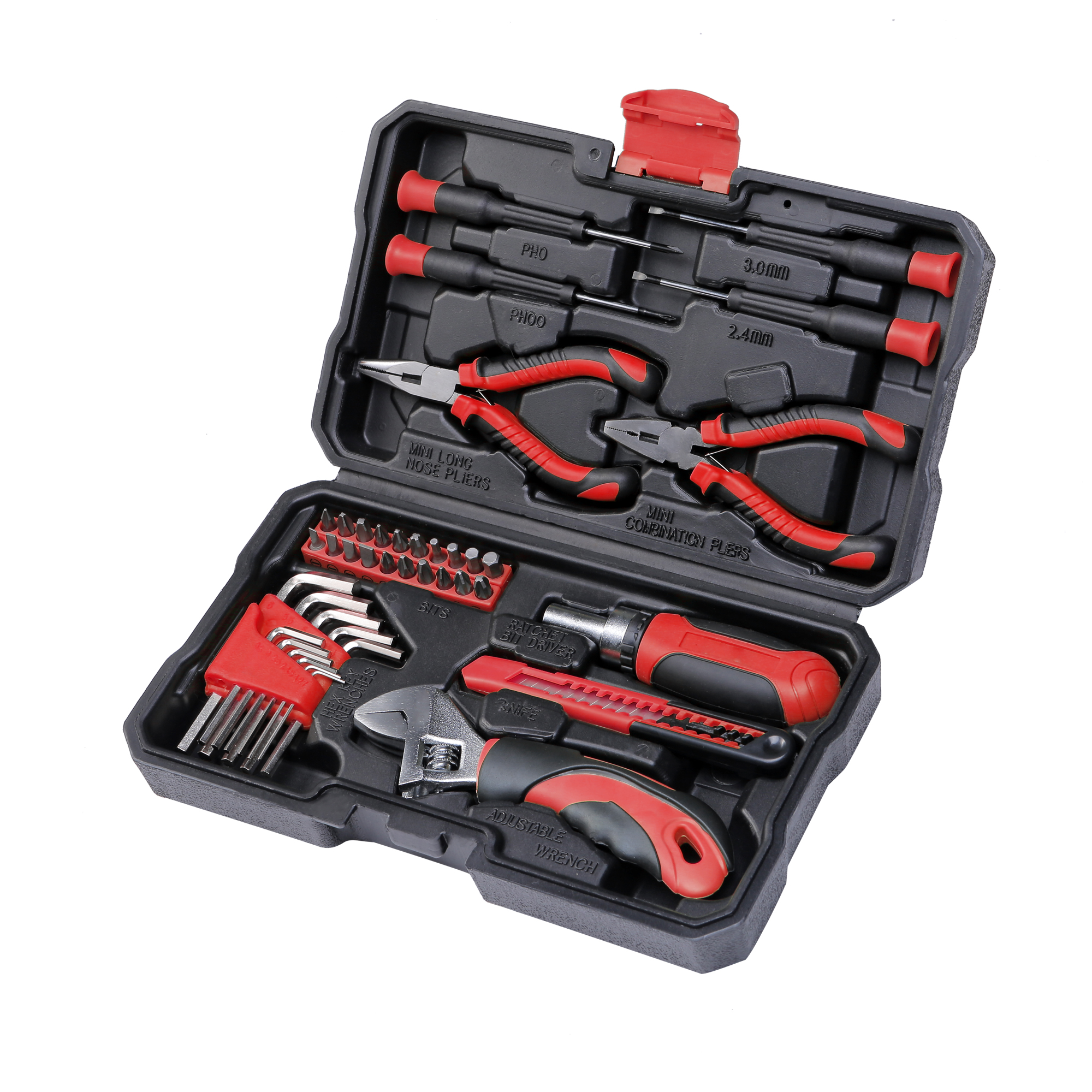 40pcs Stubby Hand Tool Kit