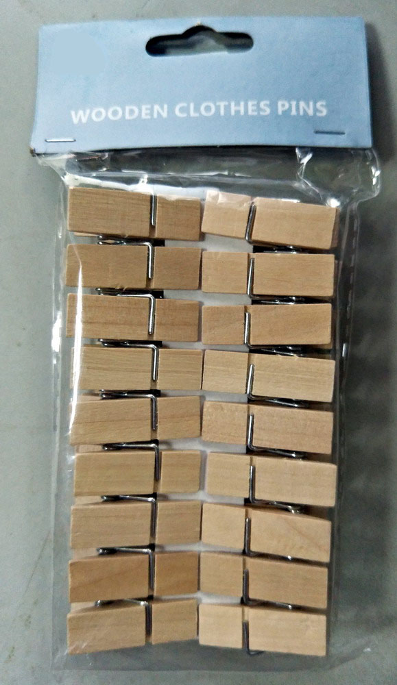 Mini Birch Wooden Clothes Pegs,36pcs/Set