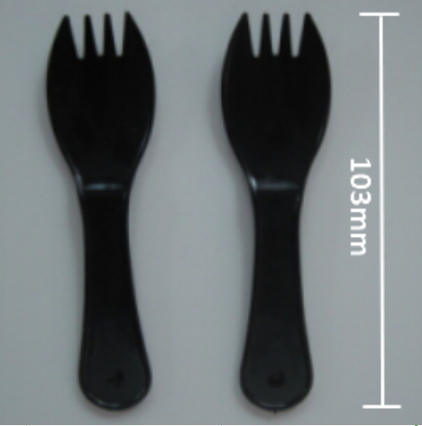 Disposable plastic spork