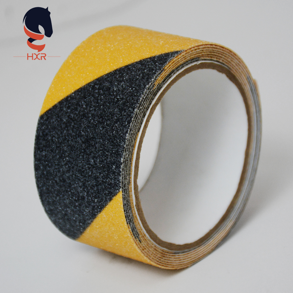 Black/Yellow Double Color PVC Anti Slip Tape