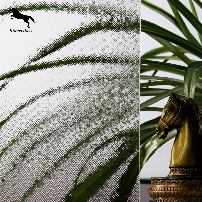 Rider 3mm 3.5mm 4-6mm wanji patterned glass