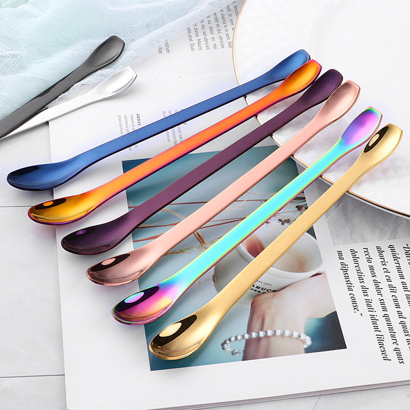 Double head creative stainless steel spoon