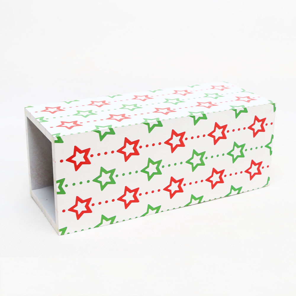 Wooden Chirstmas Decor Hanging Decor Wooden Christmas Storage Crate Box Christmas Tree