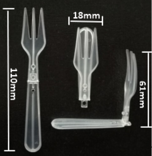 plastic foldable fork
