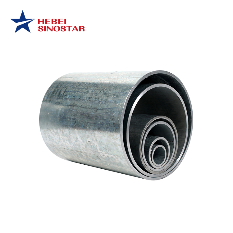 500g/㎡ Hot dipped Galvanized Steel Round Pipe for gas