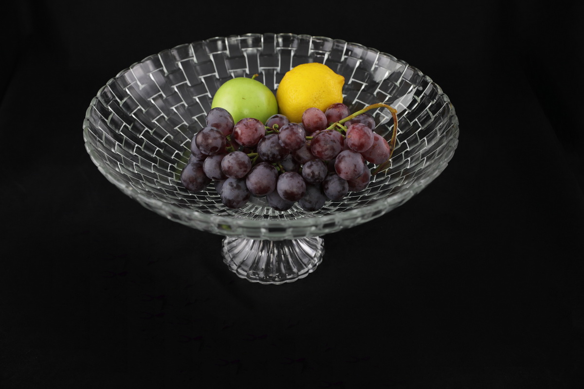 MCF2227 fruit tray with foot Glass fruit plate