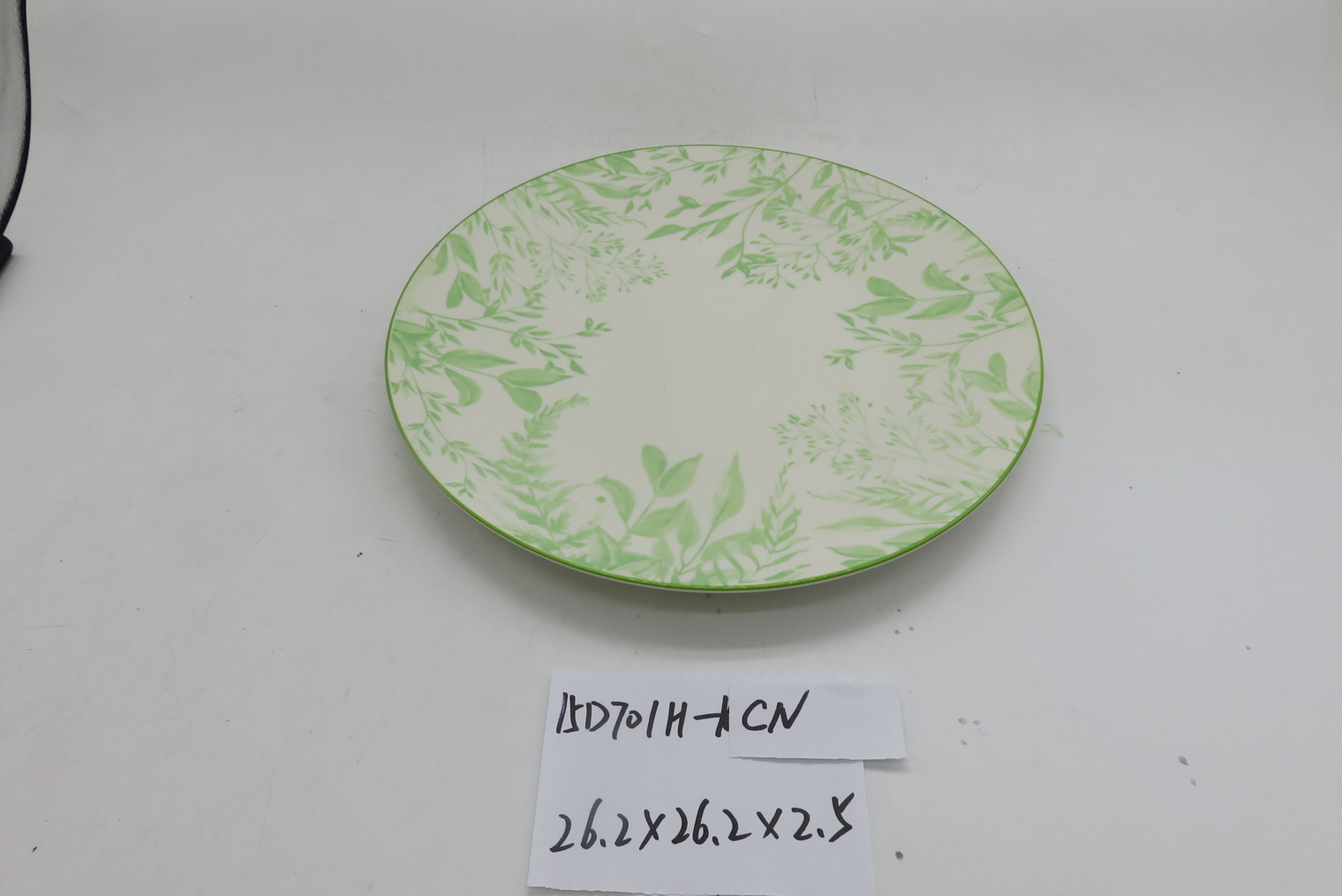 Emerald-green printed plate