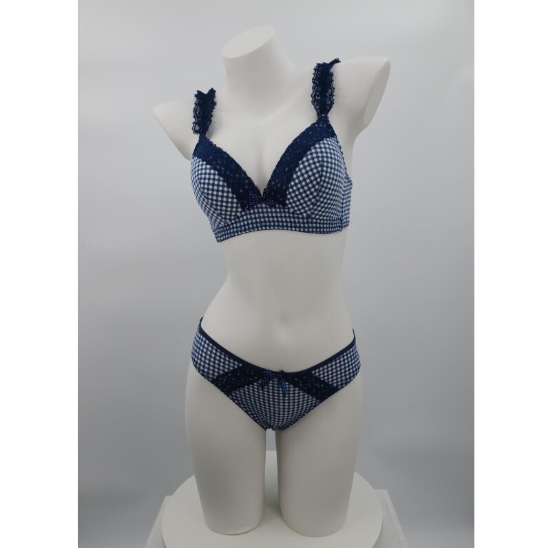 2020 Comfortable Wire Free Sexy Lingerie Suit Girls Bra And Panties Underwear Set