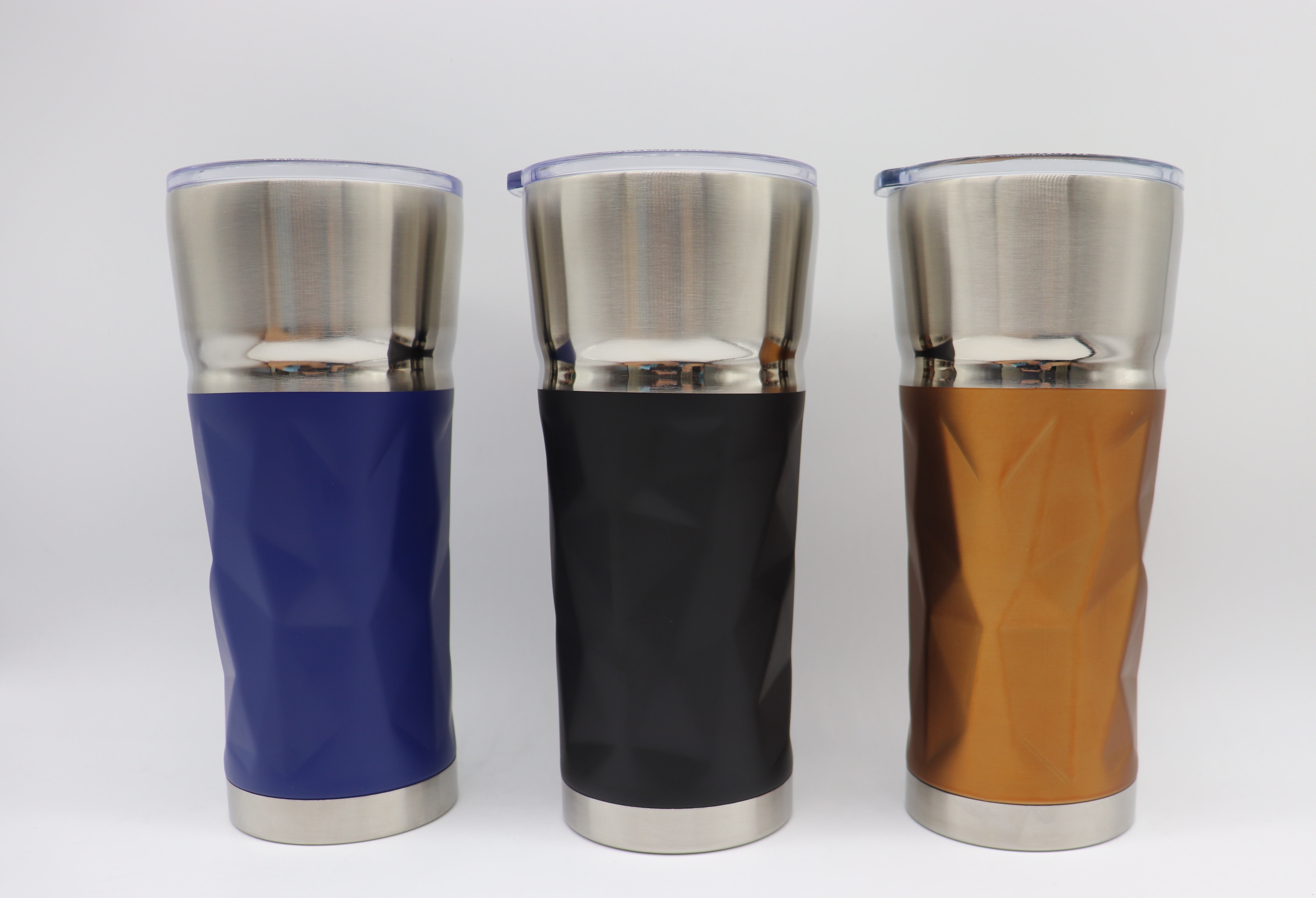 Double wall vacuum insulated stainless steel travel tumbler 20oz