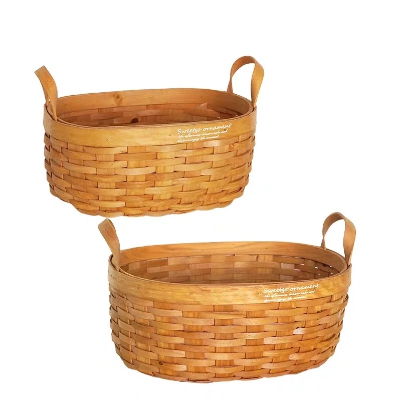 Chipwood basket for storage