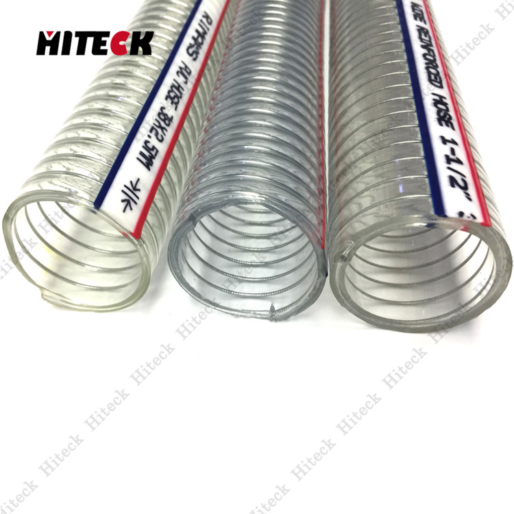 China Food Grade Hose PVC Steel Wire Hose For Water Suction Hose
