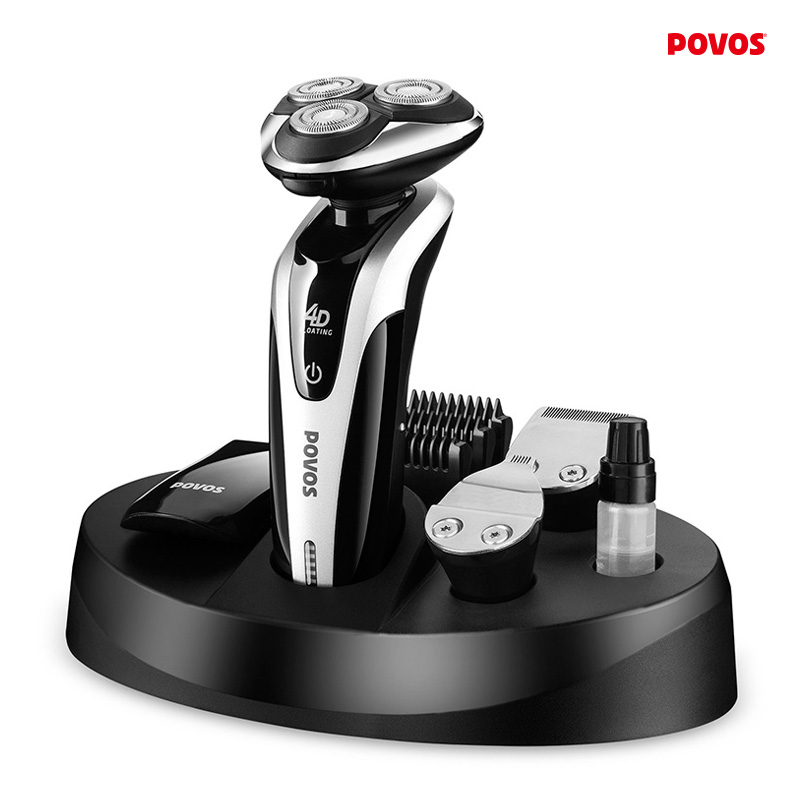 POVOS Electric shaver rotary shaver men shaver