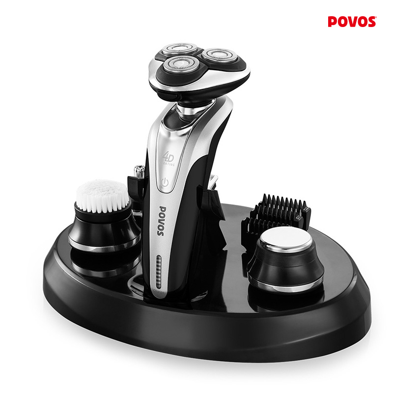 POVOS Electric shaver rotary shaver men shaver