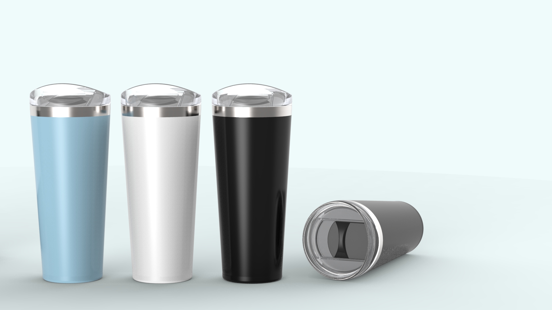 Double wall vacuum insulated stainless tumbler 30OZ
