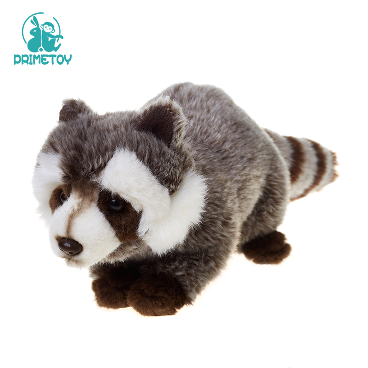 Cheap real like soft raccoon stuffed animal plush toy