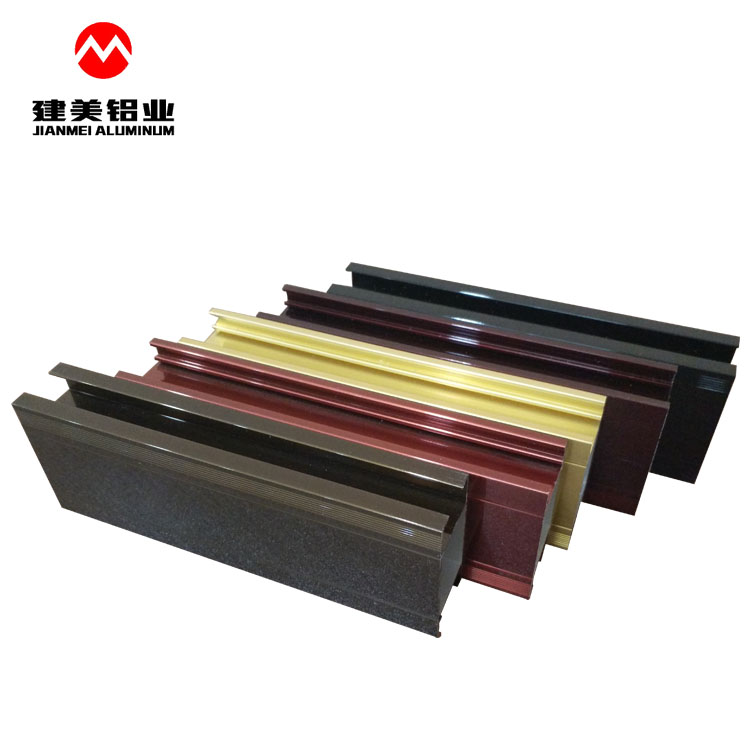 aluminium profile for window with kinds of finishes