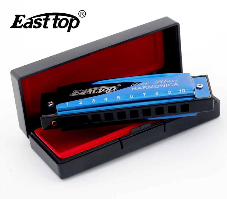 10holes colorful cheap blues harmonica