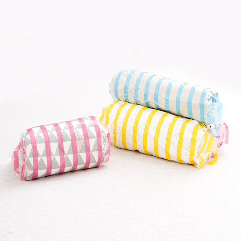 Custom printed vacuum seal bags zip plastic roll up storage bag