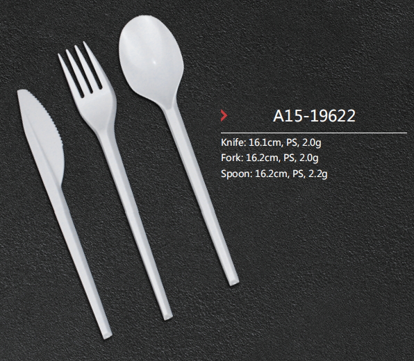 Disposable plastic cutlery