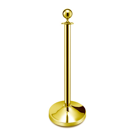 Crowd Control Barrier Titanium Gold Stanchion Post Queue Manager Pole