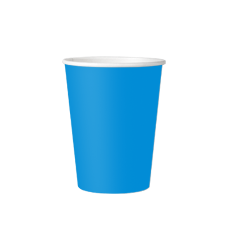 PAPER CUP SOLID RED 12OZ Blue
