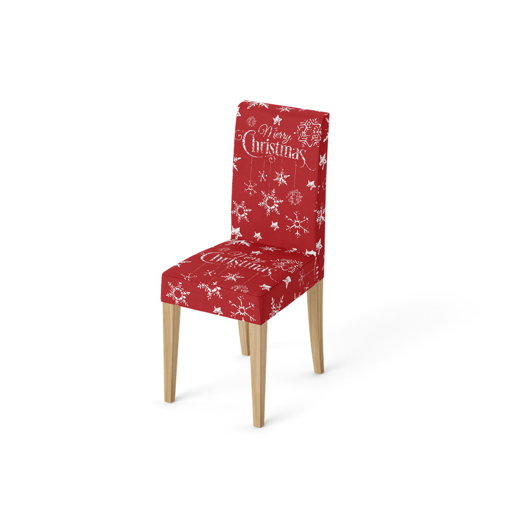 custom christmas printed chair covers