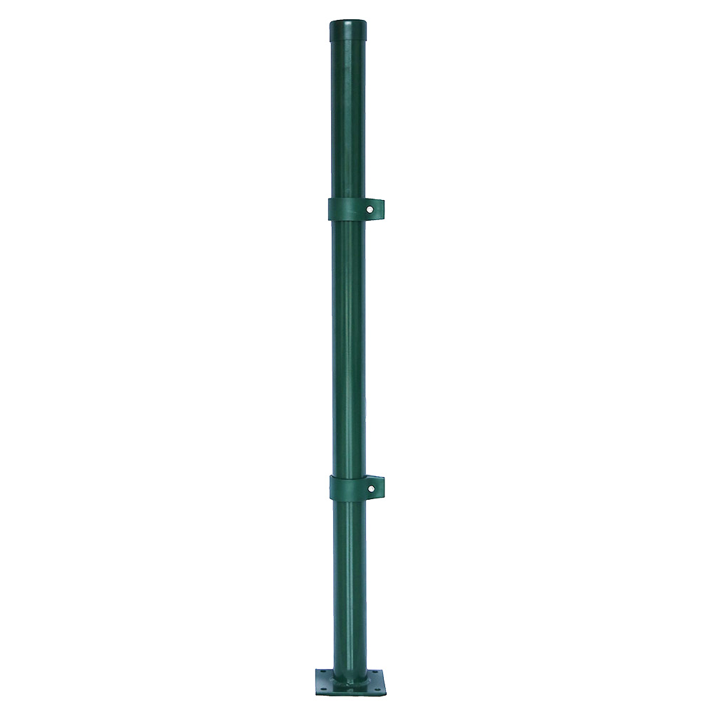 YARD LINK Powder coated galvanized round metal fence post with clips easy assembly 34mm round post
