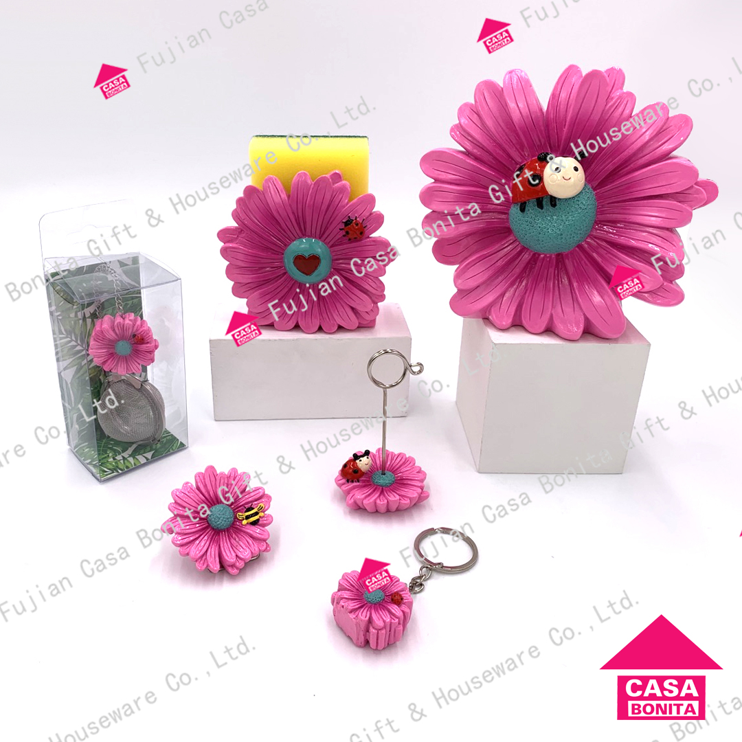Polyresin Daisy Money Box,sponge Holder,tea Strainer,card Holder Keyrian,magnet Best Seller New Arrivals