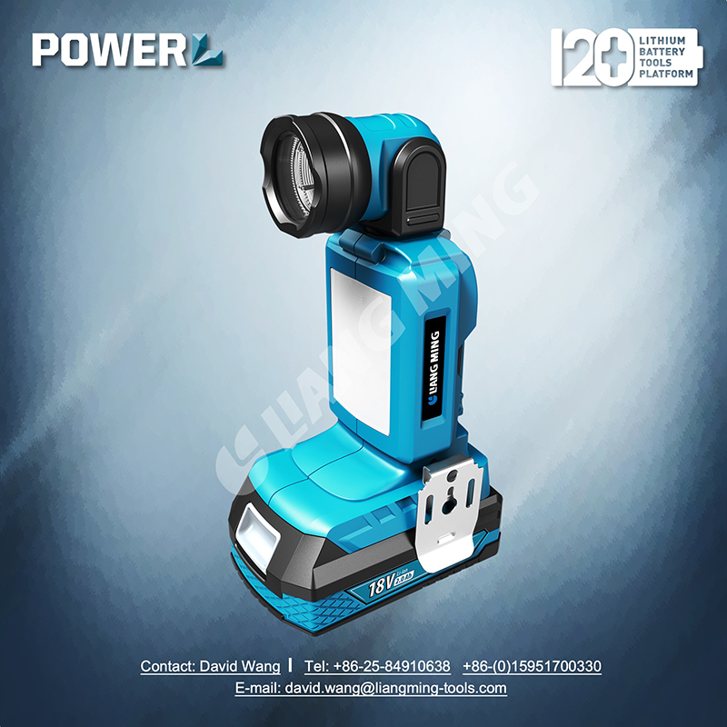 18V lithium battery cordless light