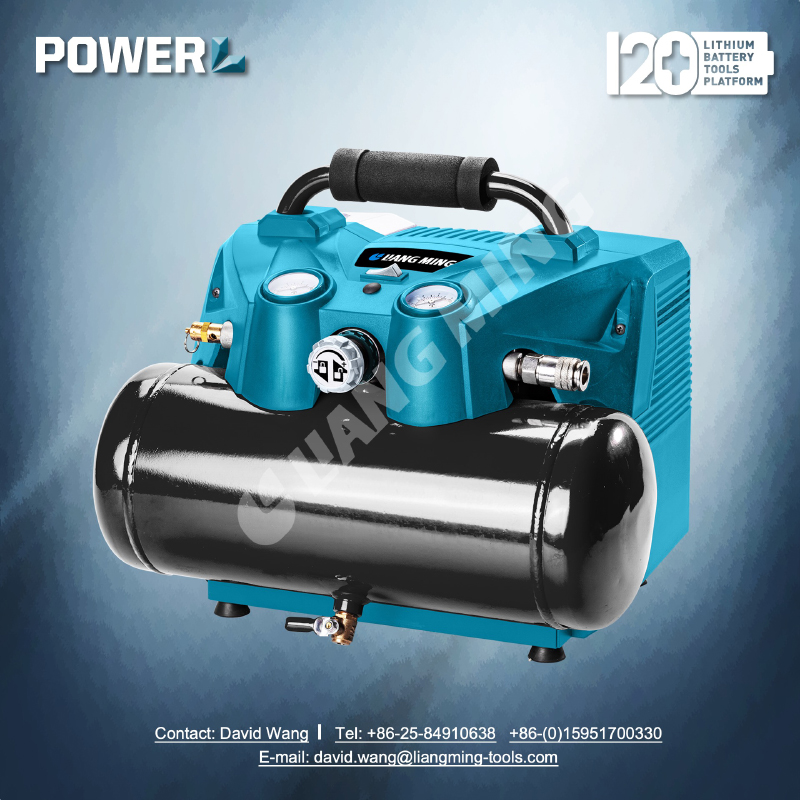 36V(18Vx2) lithium battery cordless air compressor