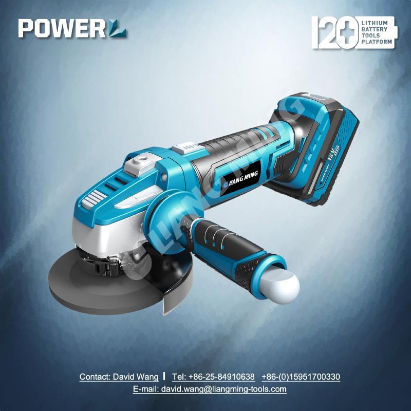 18V lithium battery cordless angle grinder