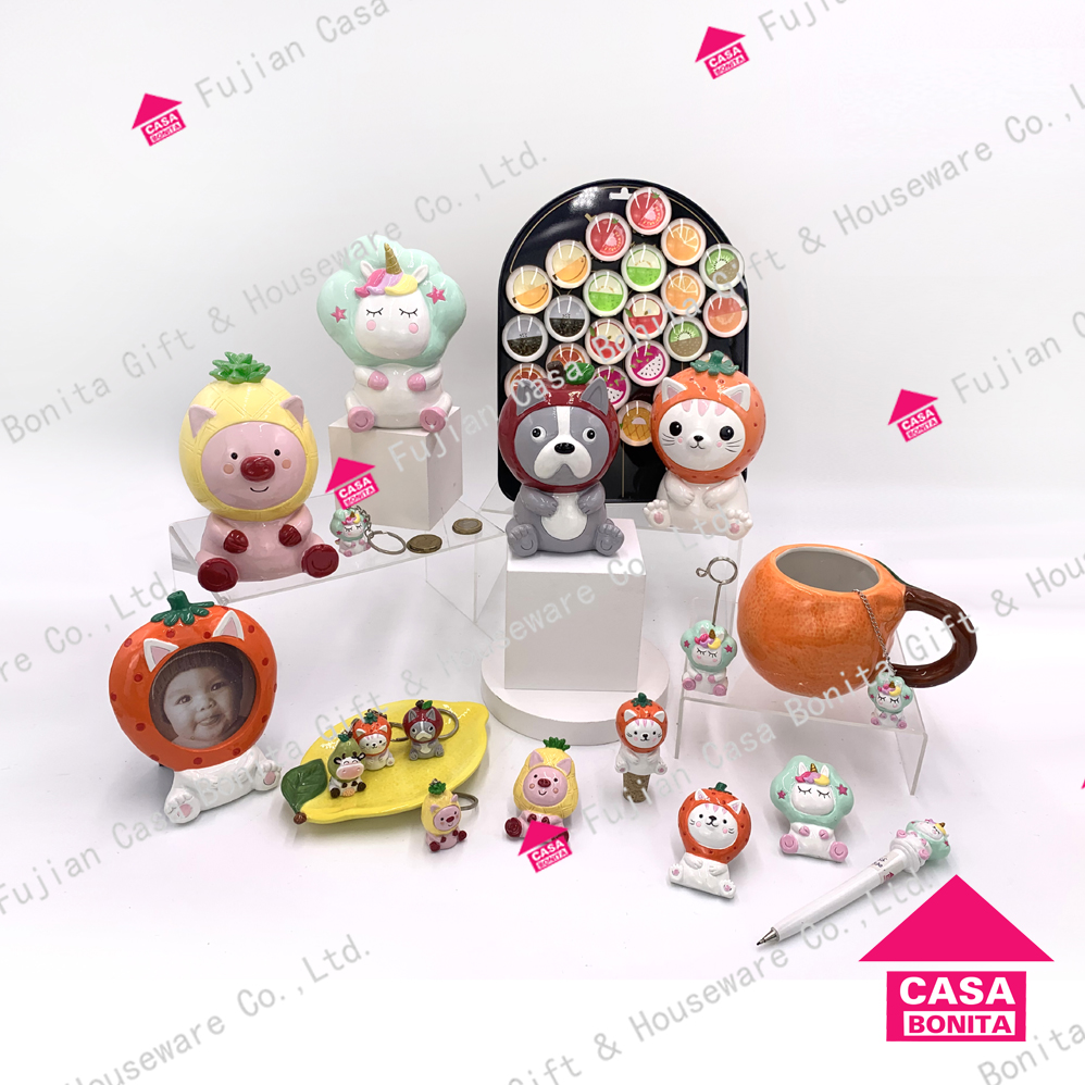 Polyresin Fruit Animals Money Box,magnet,mug,photo Framebest Seller New Arrivals