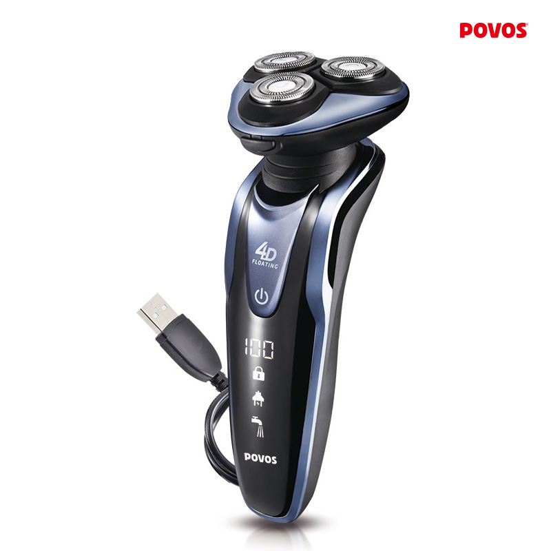 POVOS Electric shaver rotary shaver men shaver