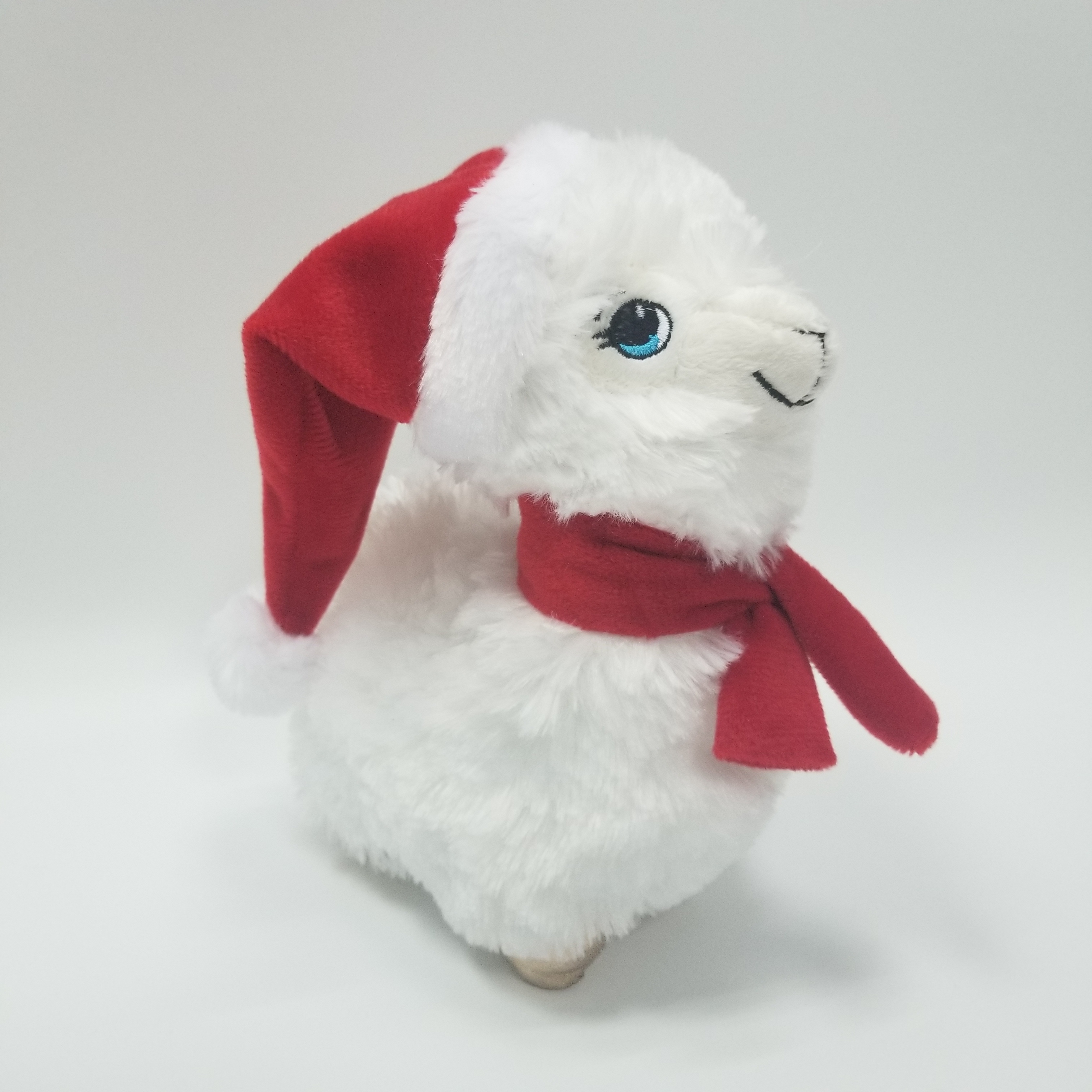 Xmas plush alpaca toys stuffed Christmas toy