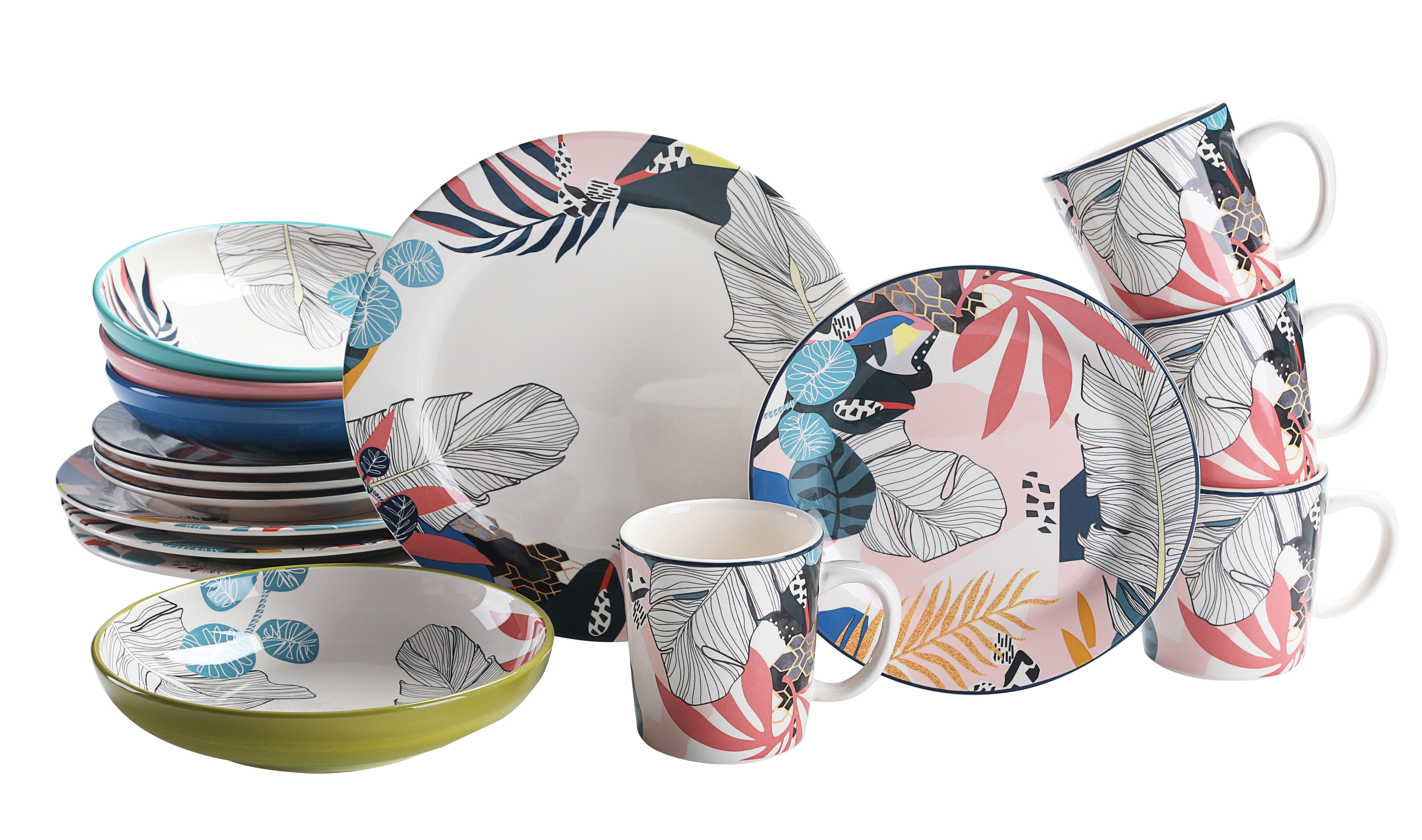 modern foliage dinnerware & tabletop