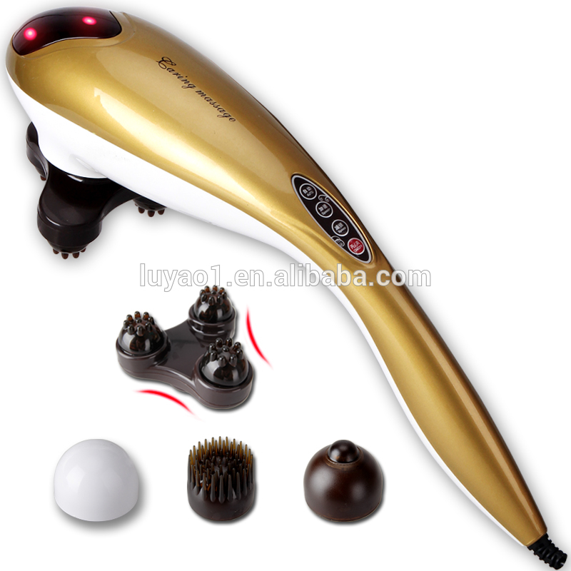 Handheld percussion massager hammer with infrared heating