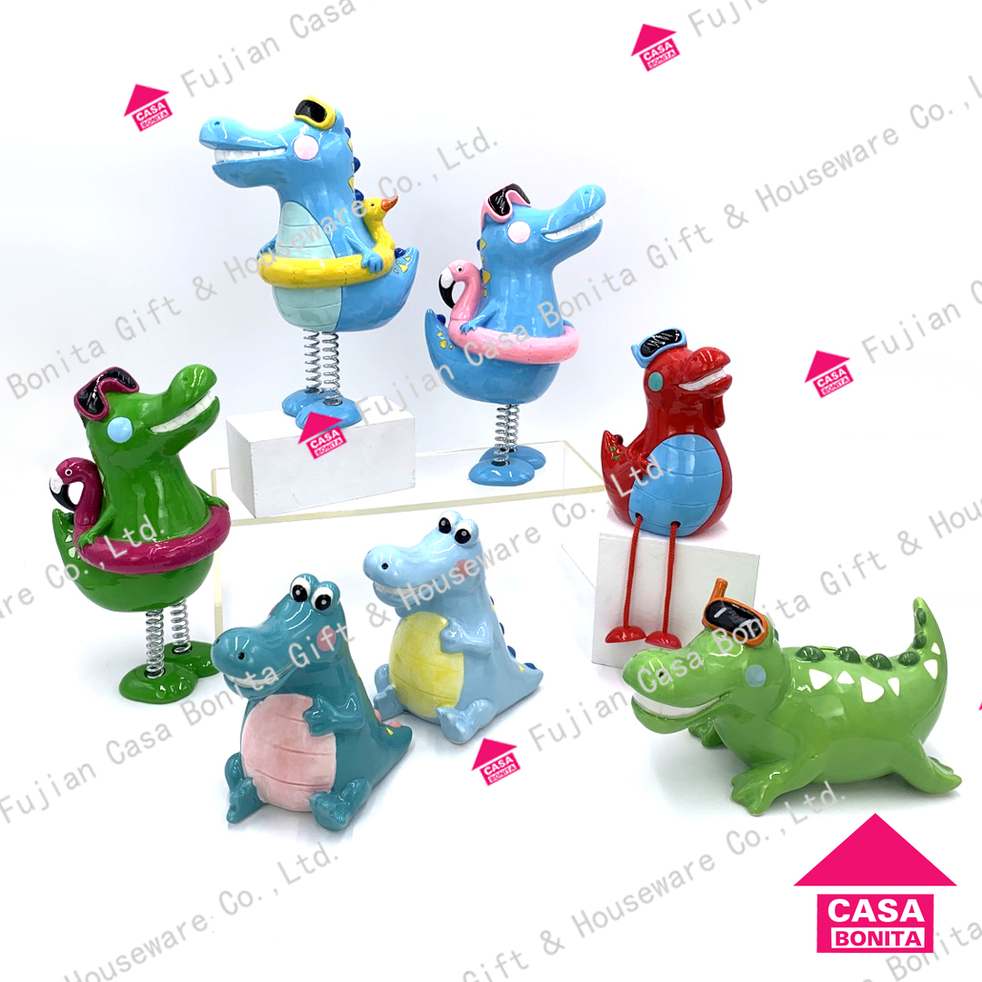 Polyresin &ceramic Crocodile,dinosaur Money Box Best Seller New Arrivals