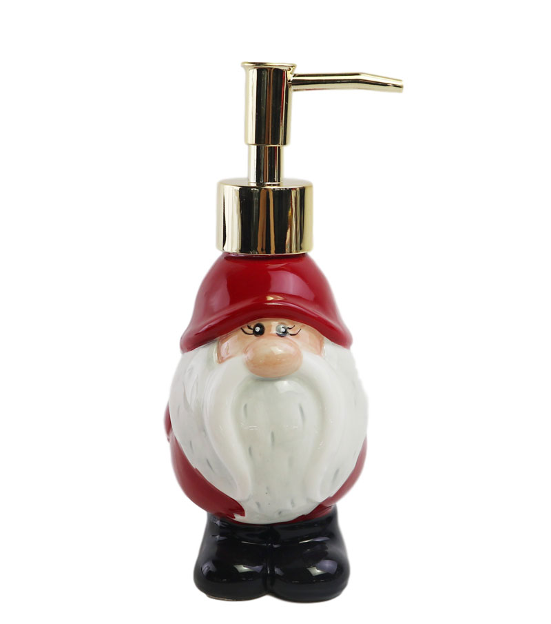 Christmas gnome elf soap dispenser