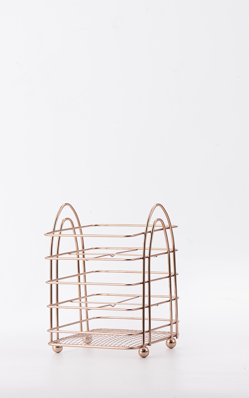 Square Cutlery caddy Copper Effect