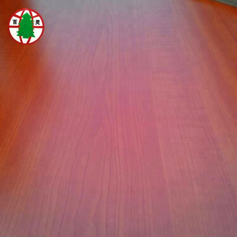 Melamine and veneer laminated particle board