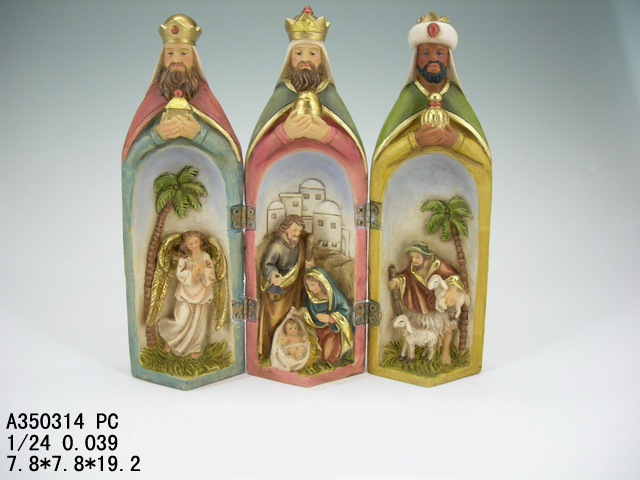7.5”Three kings nativity