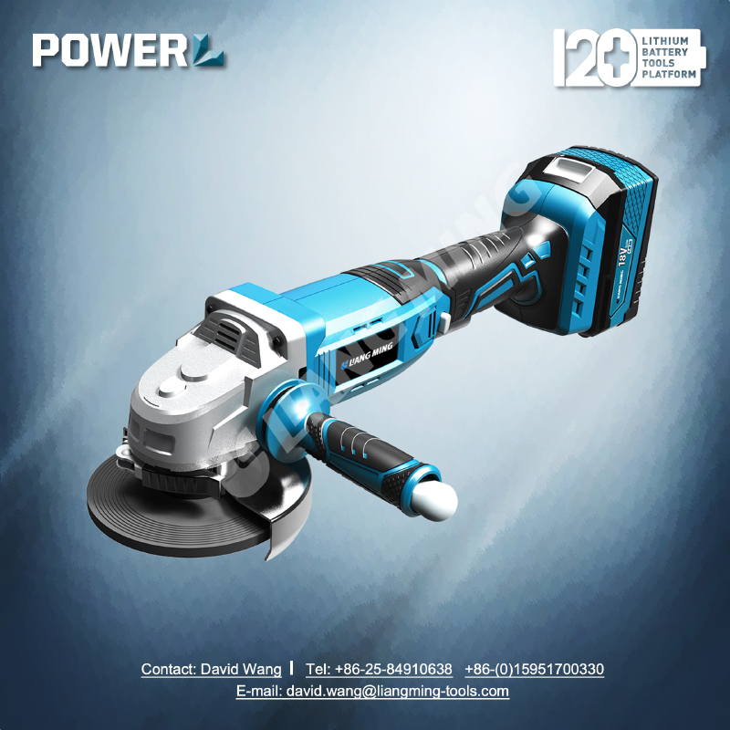 18V lithium battery cordless angle grinder