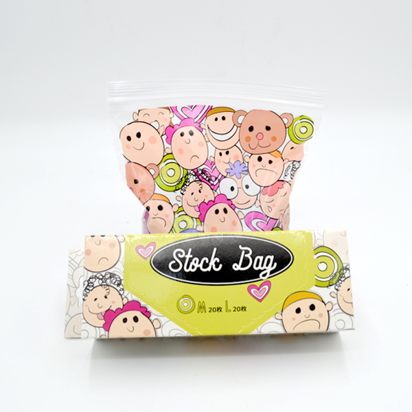 Zipper pe sealed small custom logo plastic transparent bag