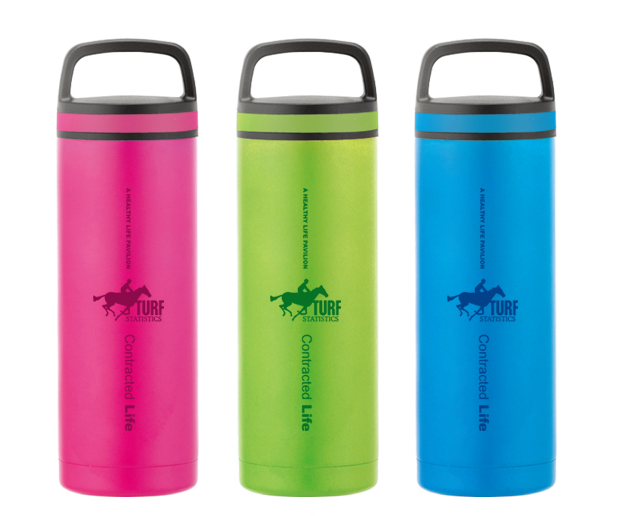 Double wall stainless steel vacuum insulated bottle cooler 530ml