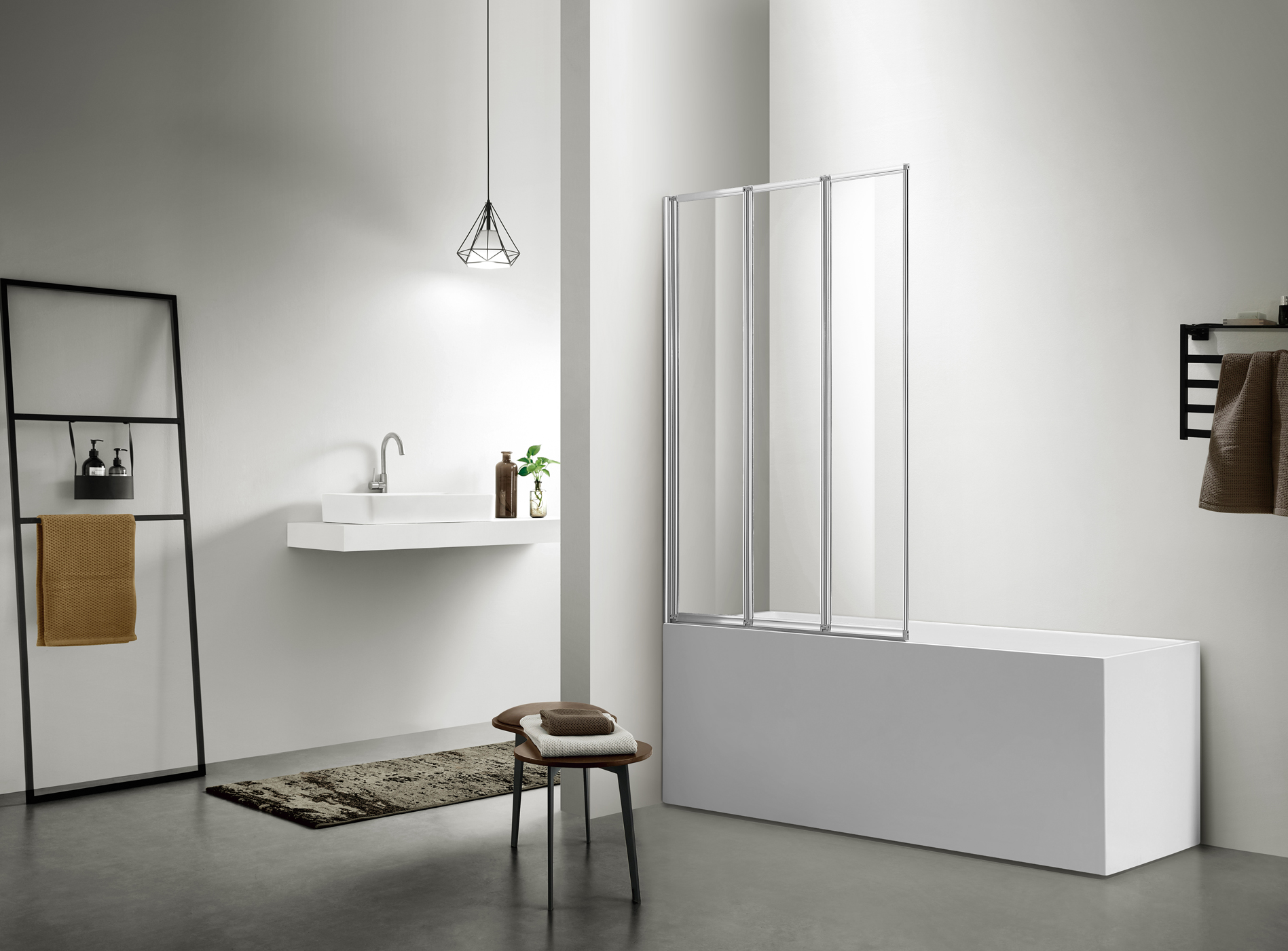 Folding Bath Screen