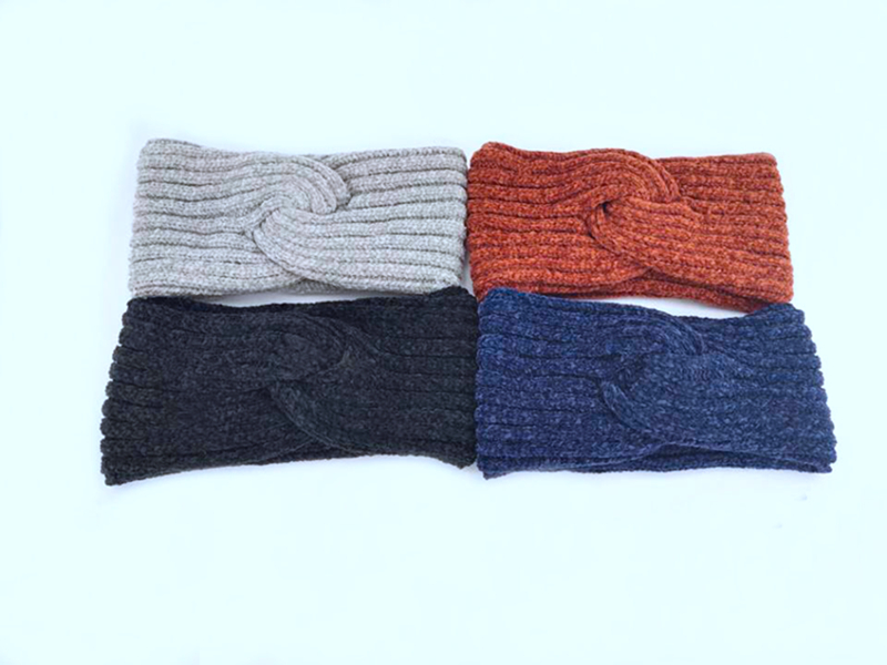 Autumn and Winter chenille knitting simple headband