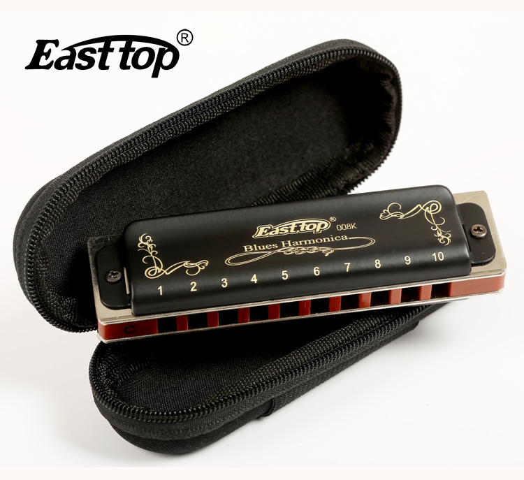 Key of C harmonica brass reedplates phosphor bronze reeds diatonic blues harp good harmonica