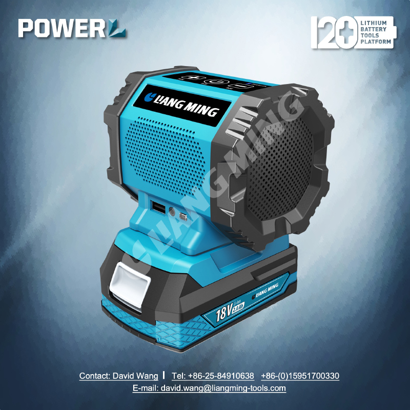 18V lithium battery cordless bluetooth speaker