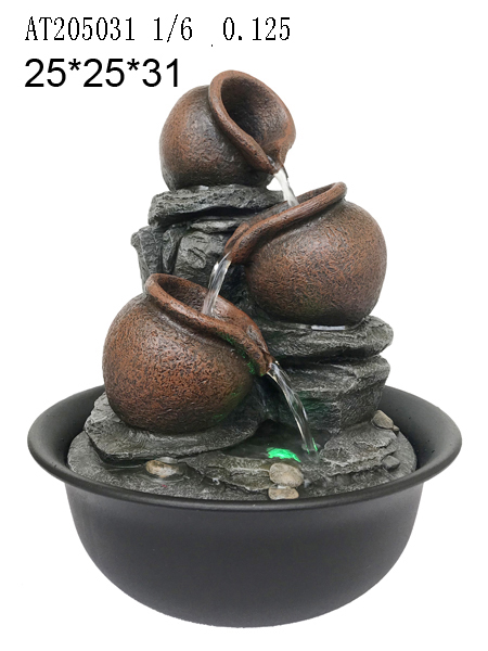 12“pots fountain