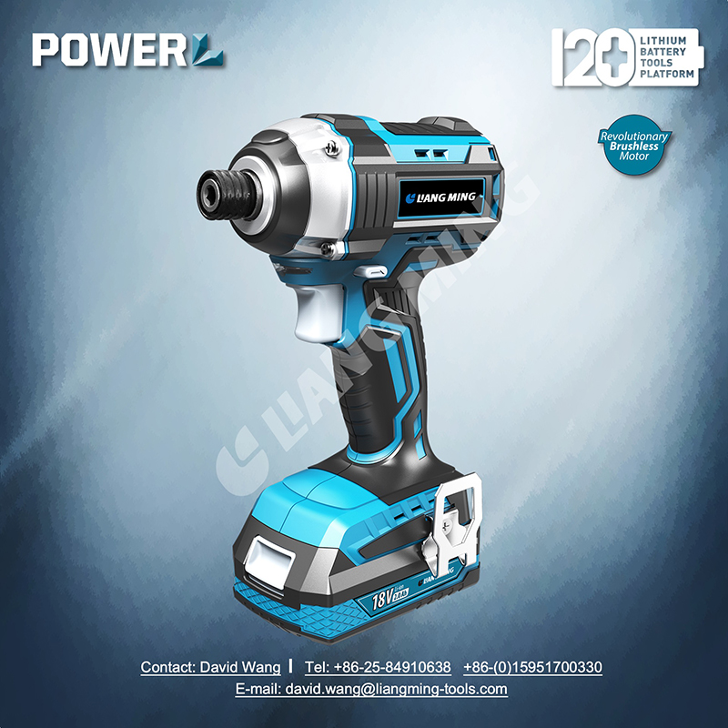 18V brushless lithium battery cordless impact driver